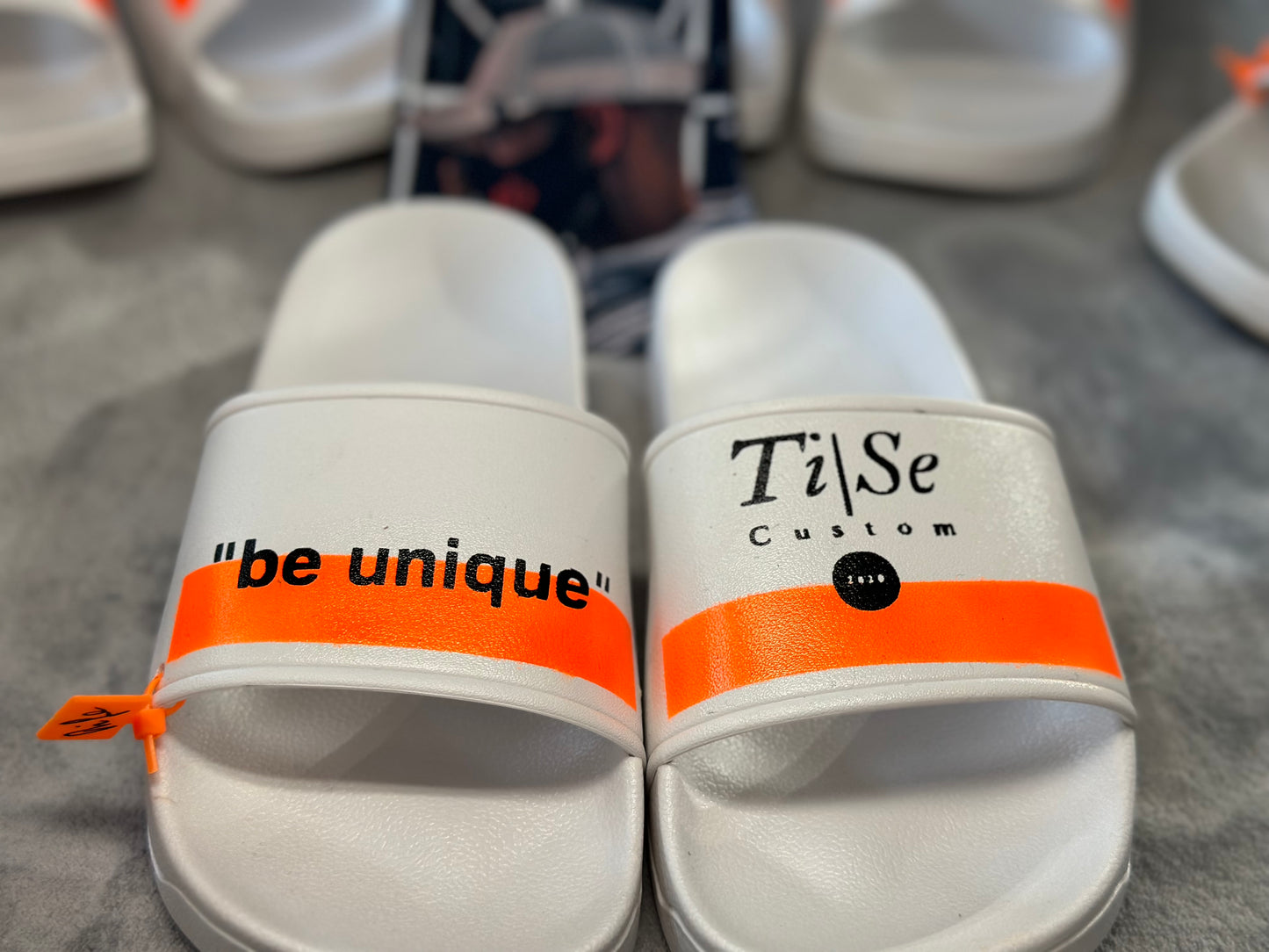 TiSe Badeschlappen "be unique" - unisex